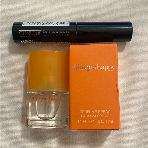 Clinique happy 0.14 oz and Clinique high impact mascara travel size samples - Picture 2 of 7